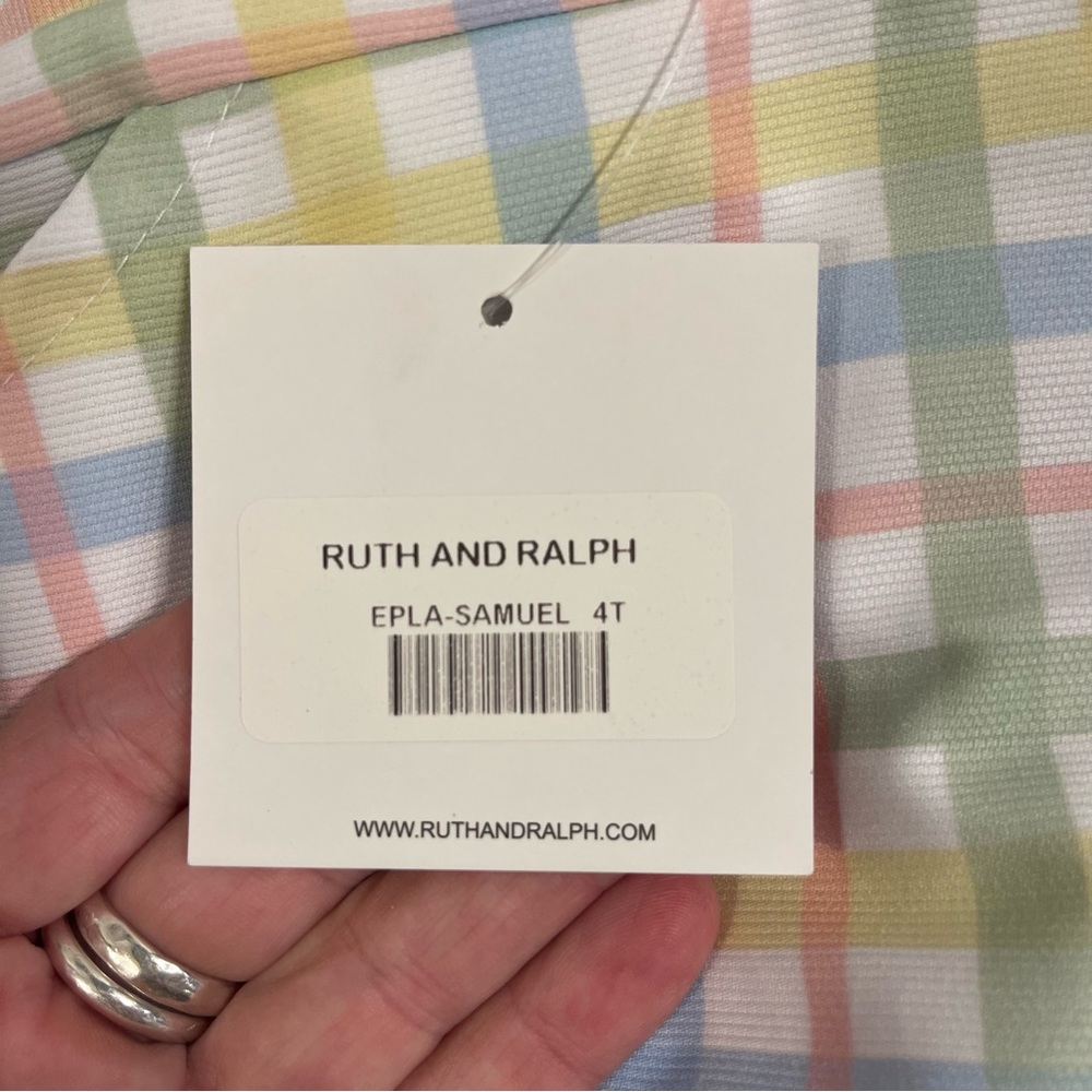 NWT Ruth and Ralph Samuel Plaid Short Set - Picture 5 of 9